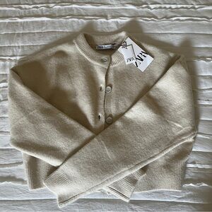 Zara cream cardigan